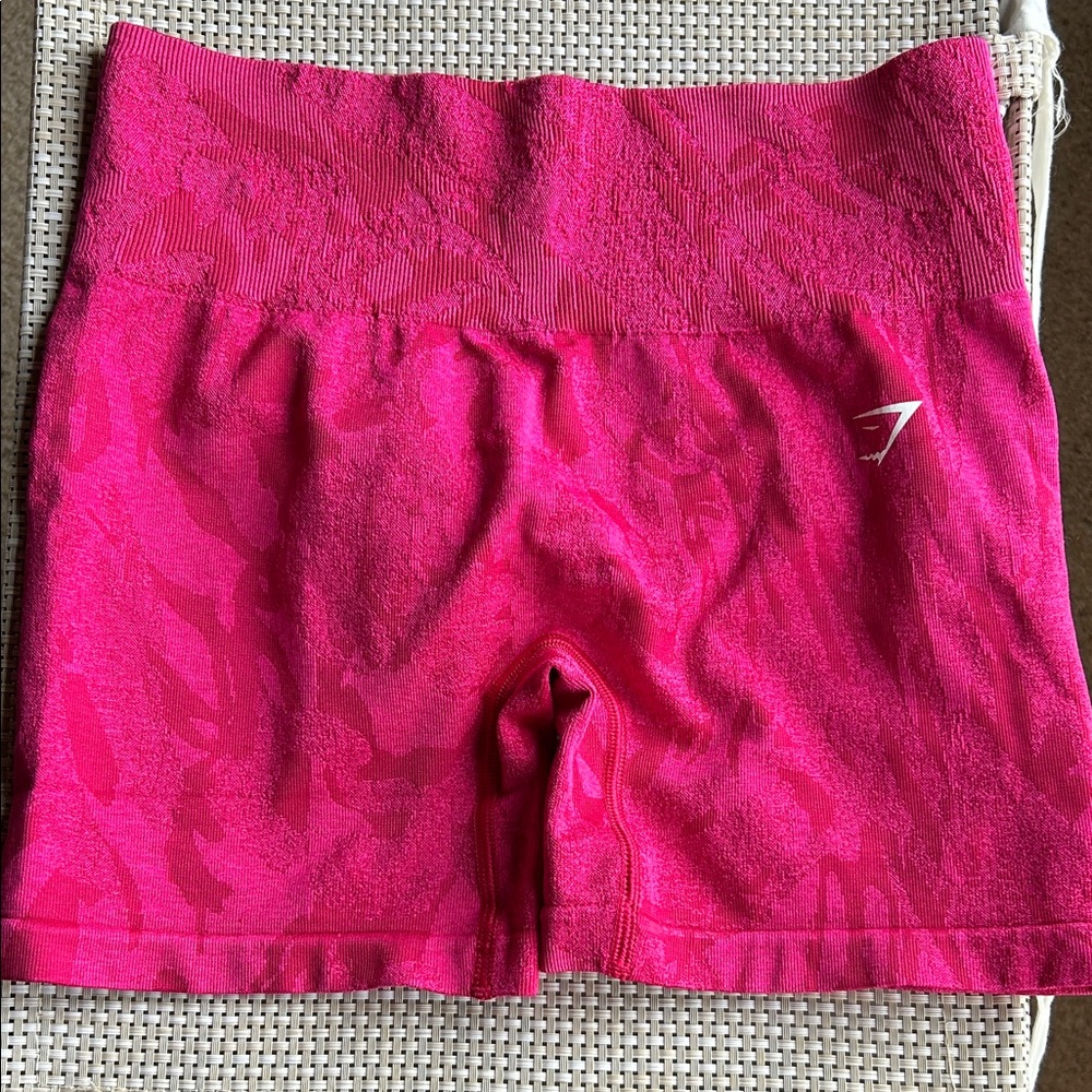 Gymshark Hot Pink Seamless High-Rise Shorts